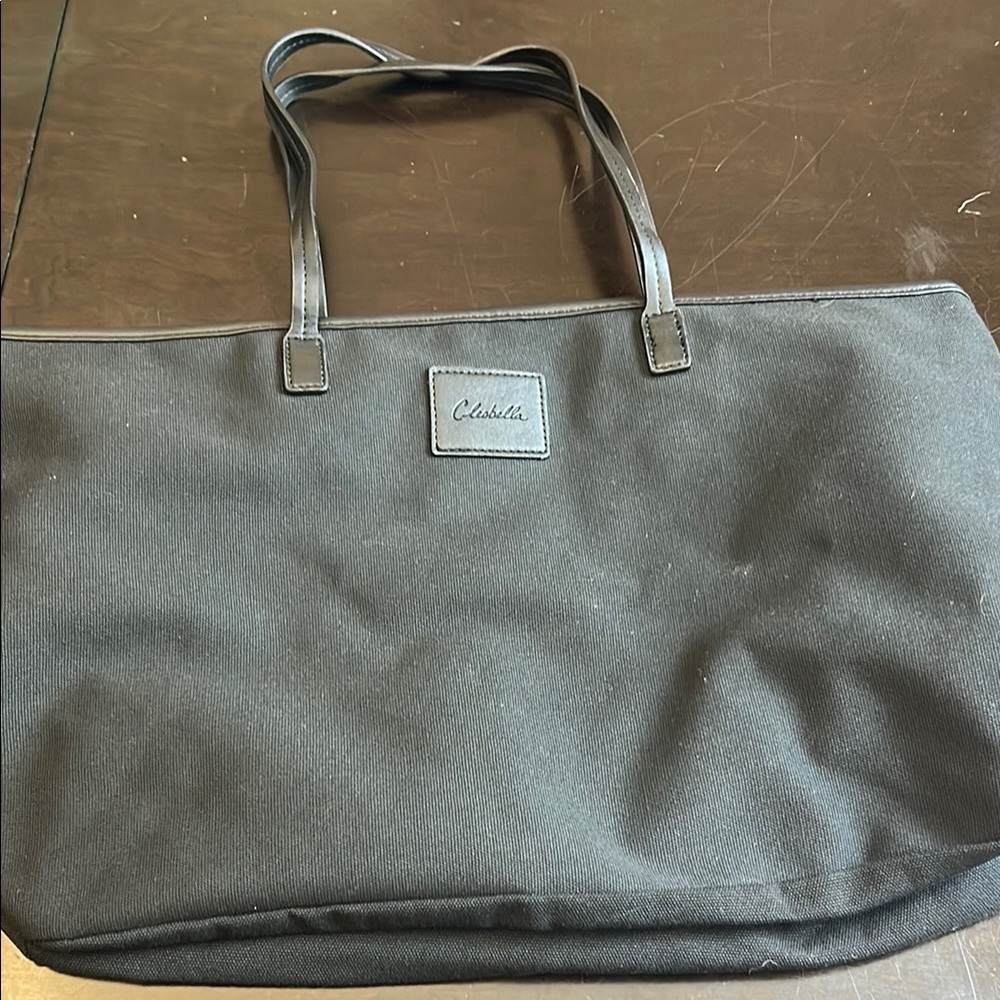 Chic Black Canvas Tote Bag by Cleobella